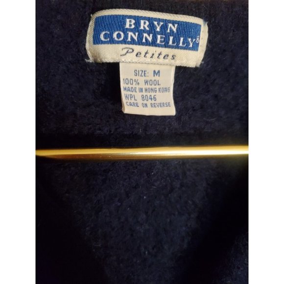 Vintage Wool Equestrian Vest Waistcoat Bryn Connelly Size Medium Petite - Picture 6 of 6